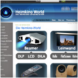High-End HD-Beamer, Leinwand und Co. online kaufen - Heimkino-World.de